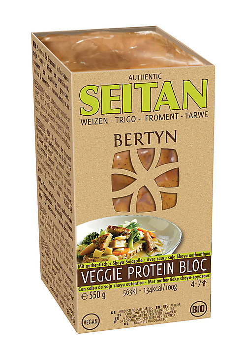 Bertyn Veggie protein bloc tarwe bio 550g (2x275g)